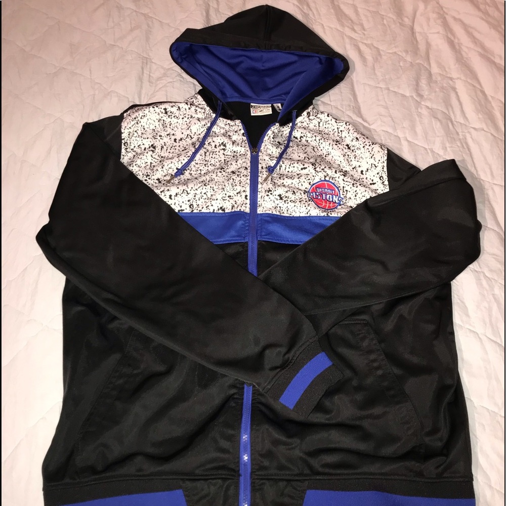 Detroit Pistons Zip-Up Hoodie Jacket